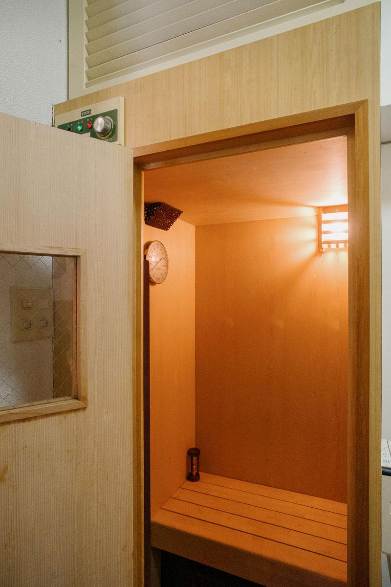 神戸市北区道場町生野の売買物件/1人用のサウナは洗面のお隣