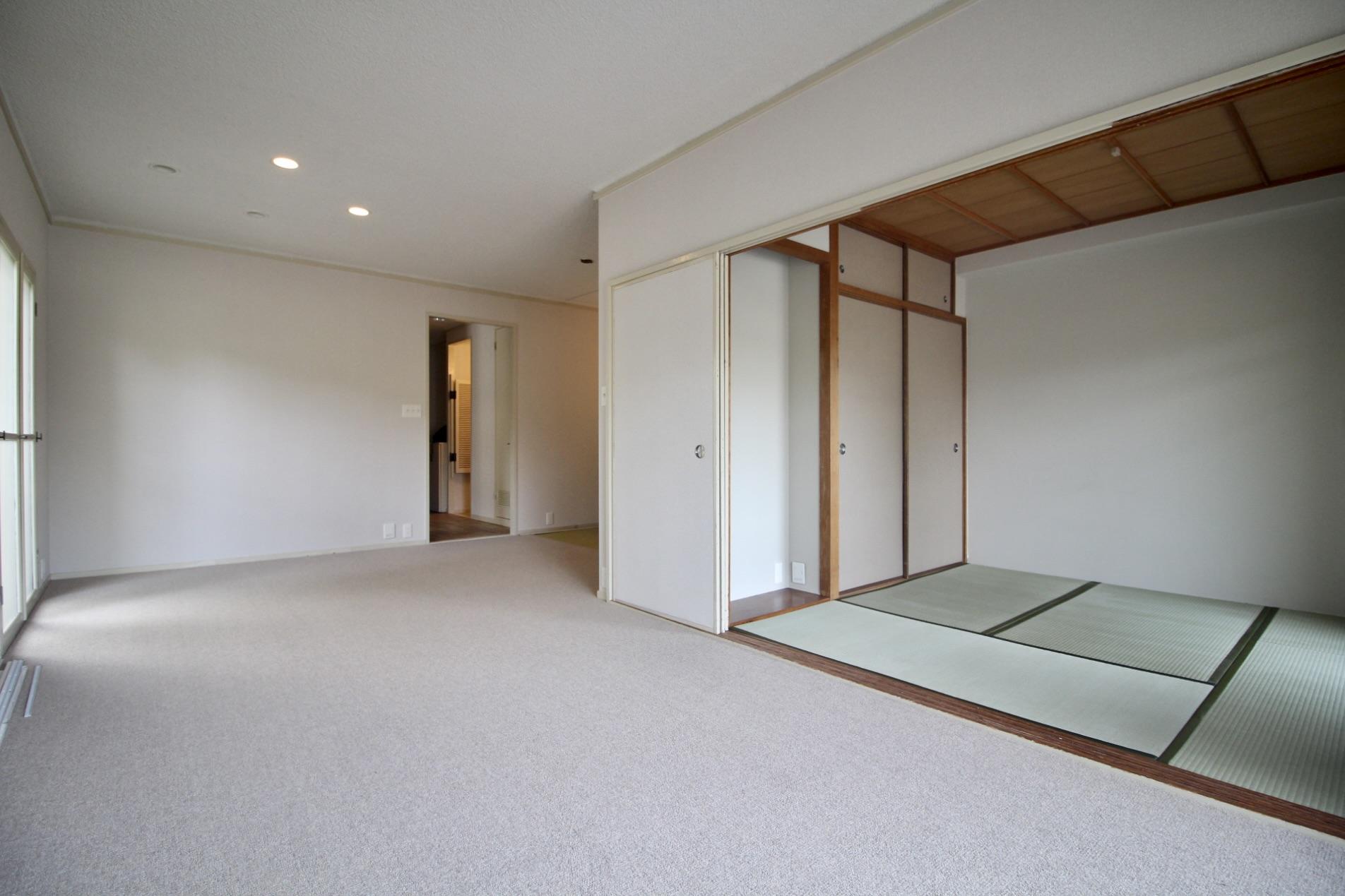 芦屋市楠町の賃貸物件/LDKの隣にゴロンと横になることができず和室も嬉しい。