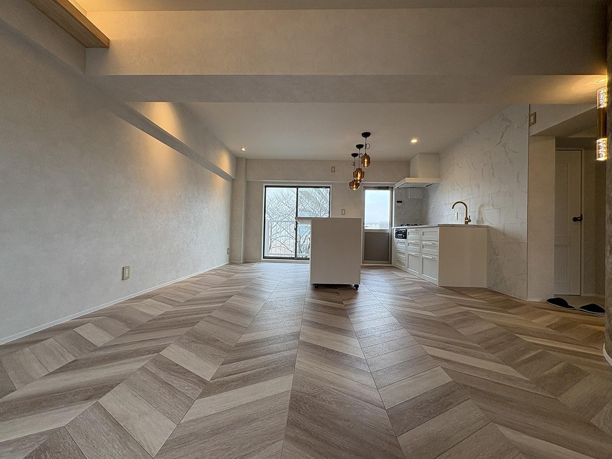 神戸市垂水区神陵台の売買物件/パーケット調のフロア