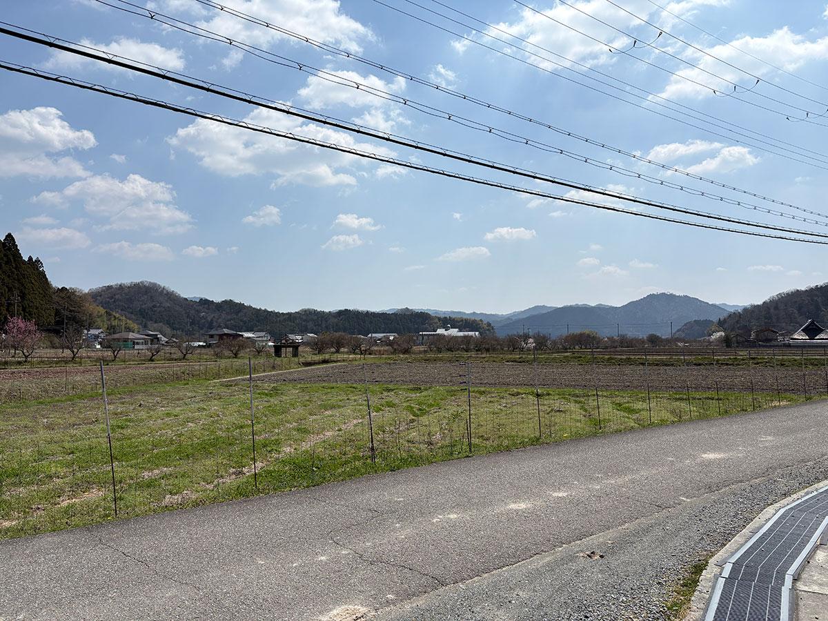 丹波篠山市瀬利の売買物件/物件前はのどかな農村ビュー
