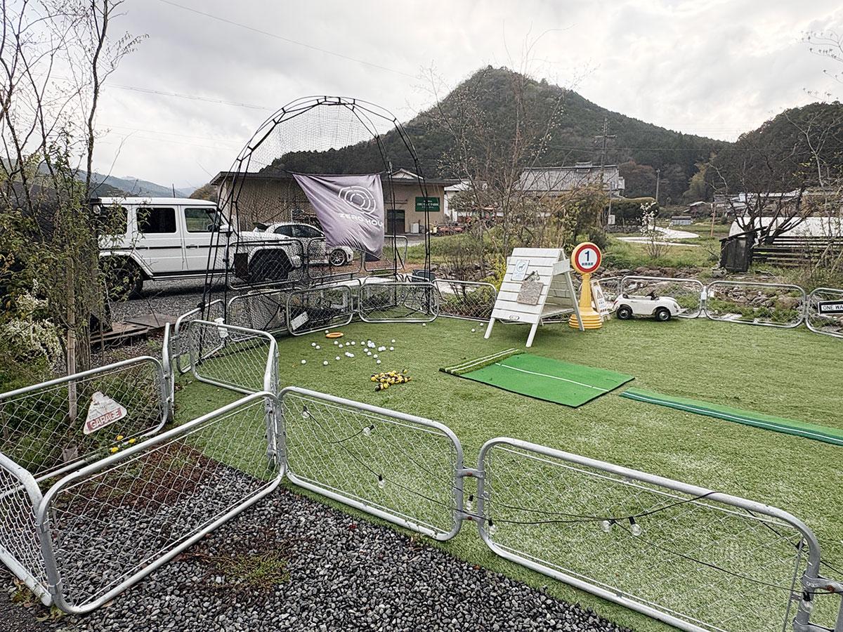 丹波篠山市北嶋の売買物件/ゴルフの練習場ですが、いろいろ遊べそうな庭の一画