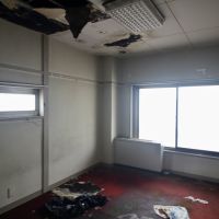 神戸市垂水区塩屋町の売買物件/天井から漏水している北側洋室。