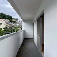 神戸市東灘区本山北町の賃貸物件/北側のバルコニー。