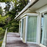 神戸市灘区六甲山町の売買物件/海側にデッキの回廊が