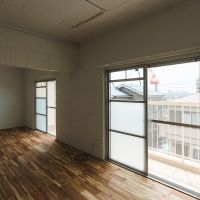 神戸市東灘区森北町の賃貸物件/2間の和室だったのをつなげてゆったりとしたリビングに