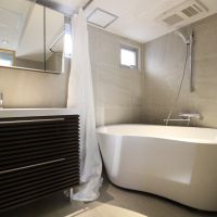 西宮市松原町の賃貸物件/曲線が美しい風呂