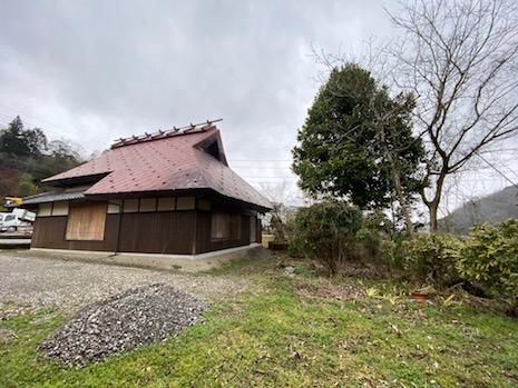 北東側から。建物裏手にも十分なスペース。