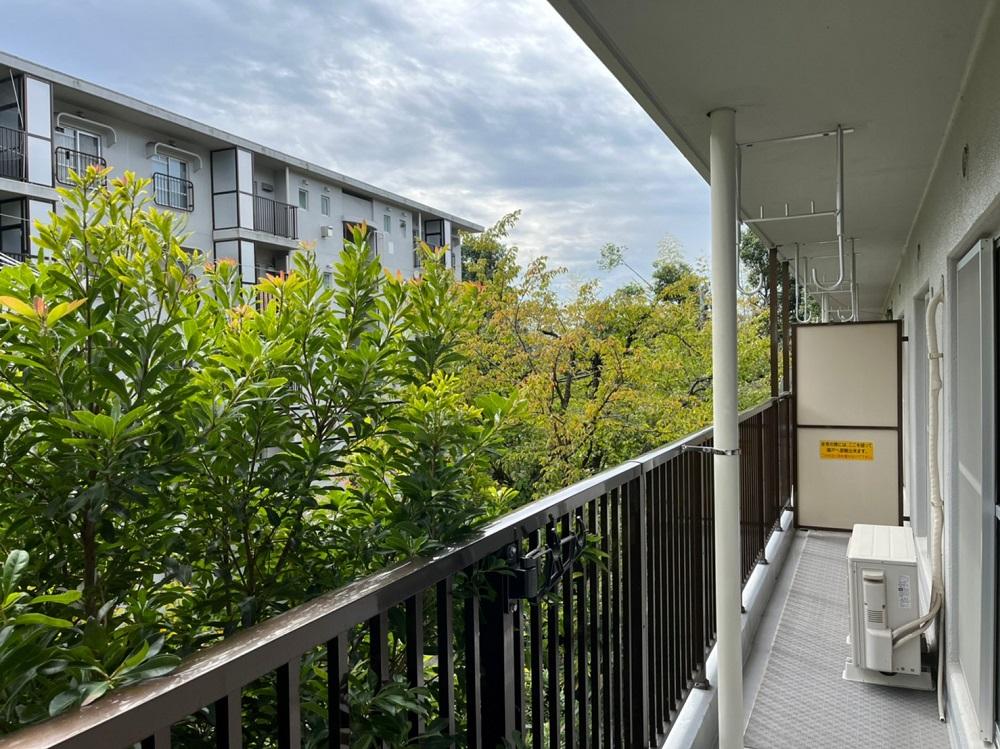 京都市伏見区醍醐上ノ山町21-3の売買物件/2階なので目の前に緑が届きます