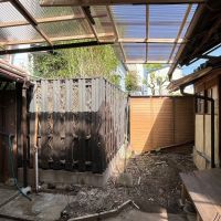 京都市北区紫野上柳町3の賃貸物件/洗濯機は外置き。