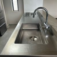 京都市左京区静市市原町の賃貸物件/ステンレスのスキッとしたキッチンです。