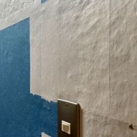 京都市中京区壬生天池町の賃貸物件/壁紙は和紙を１枚１枚切って貼ってされててかわいいです。