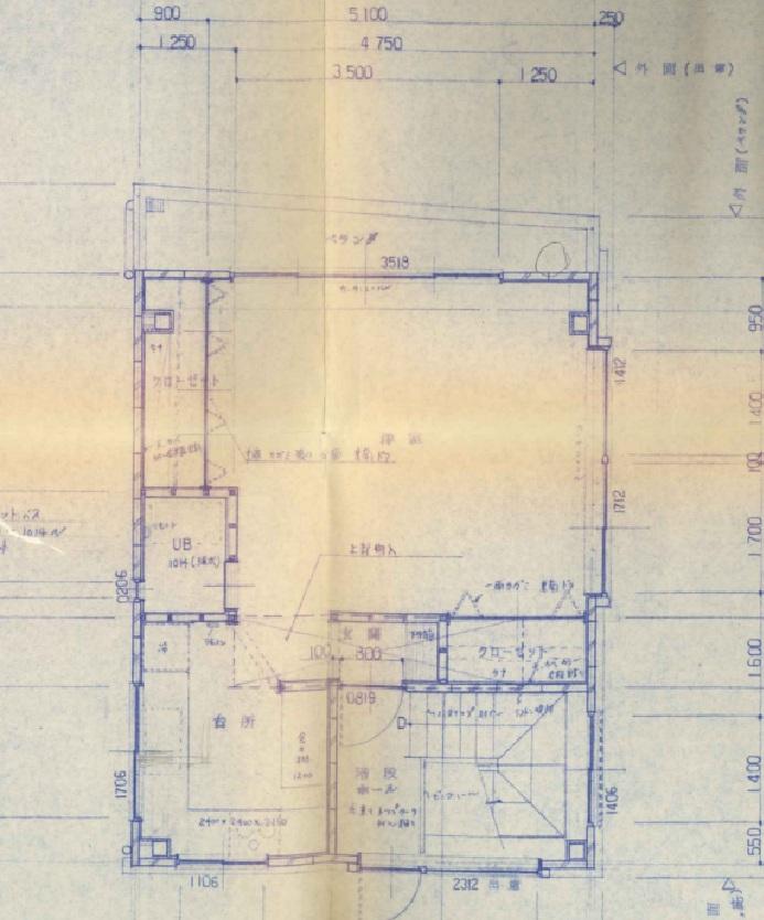京都市下京区木屋町通四条下る斎藤町の賃貸物件/4階平面図。建築当初の内容のため、実際とは異なります。