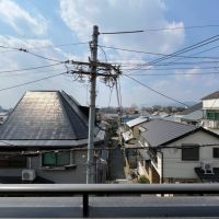 京都市左京区吉田中大路町の売買物件/周辺住戸が視界には入りますが、十分抜け感あり
