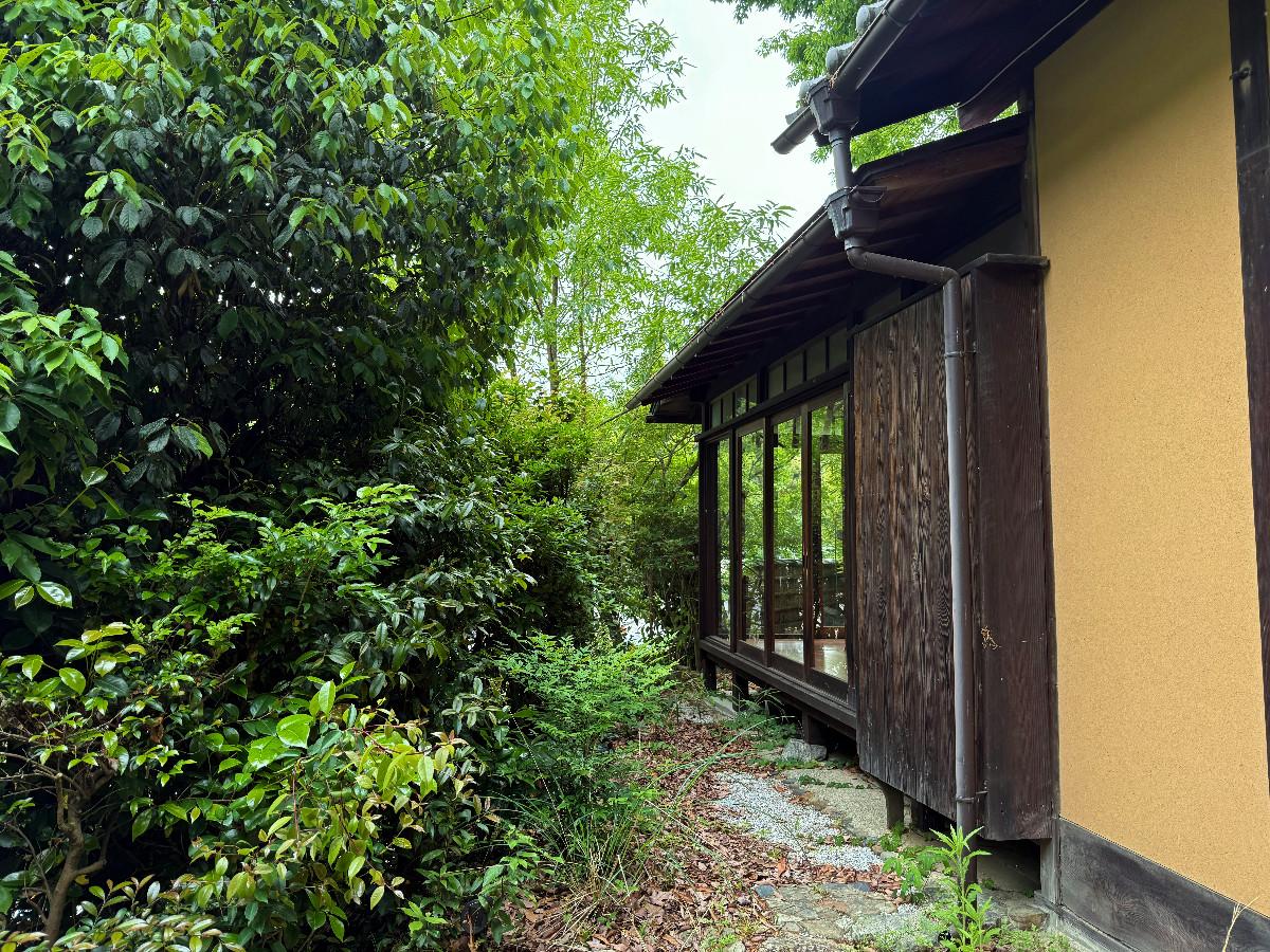 京都市東山区今熊野日吉町191-344の売買物件/南側。西和室の縁側と庭との距離感はこんな感じ