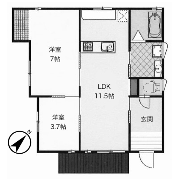 京都市左京区岩倉長谷町36の賃貸物件