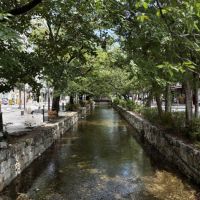 京都市中京区河原町通三条下る三丁目東入南車屋町282番地の賃貸物件/木屋町通は昼間は人通りがウンと少なく、夜とはまた違った表情を見せる高瀬川。