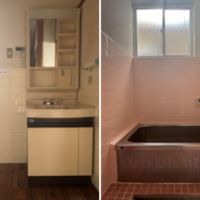 京都市北区小山東玄以町8番4の売買物件/1F｜洗面やお風呂も、この機会に手を入れたいところ。