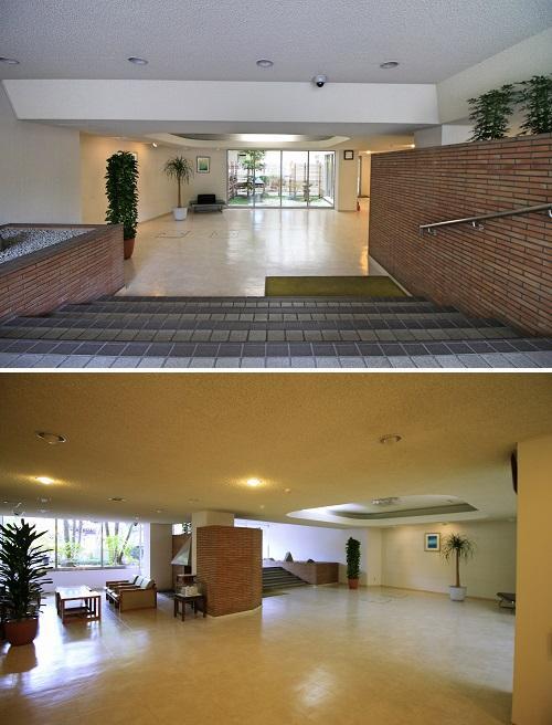 京都市左京区聖護院円頓美町47-5の売買物件/エントランスもヴィンテージマンションならではの良い雰囲気