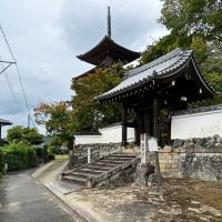 京都市左京区上高野西明寺山33ー10の売買物件/前面道路の最奥には三明院というステキに侘びたお寺がありました。