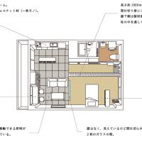 京都市右京区嵯峨中通町13-36の賃貸物件/【305】デザイン：M.A.E.（建築士）、コンセプトは「もうひとつの存在したかもしれない日本建築の姿」