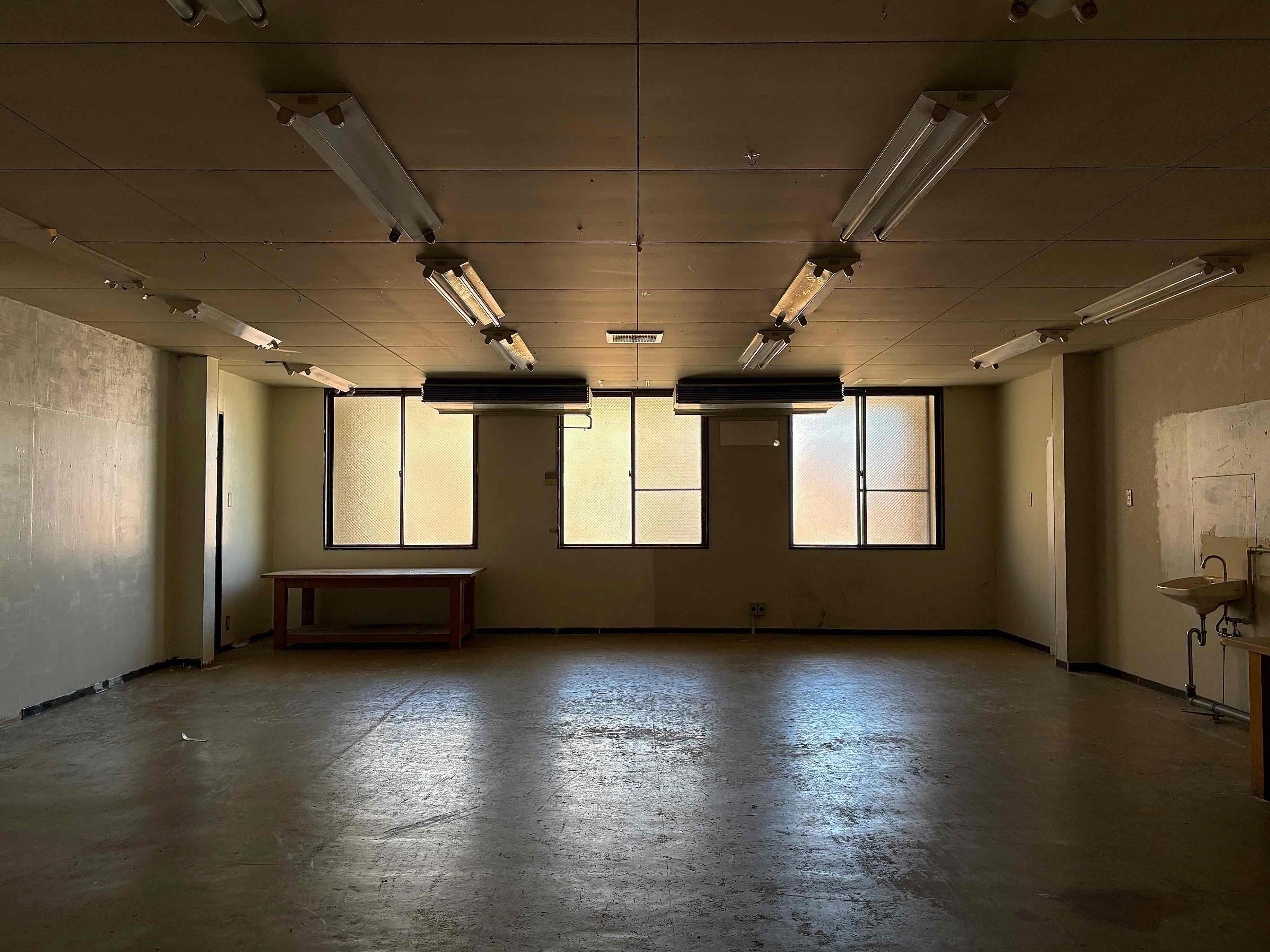 京都市東山区三条通北裏白川筋西入石泉院町394の賃貸物件/北側のスペースも広々と使えそうなサイズでした