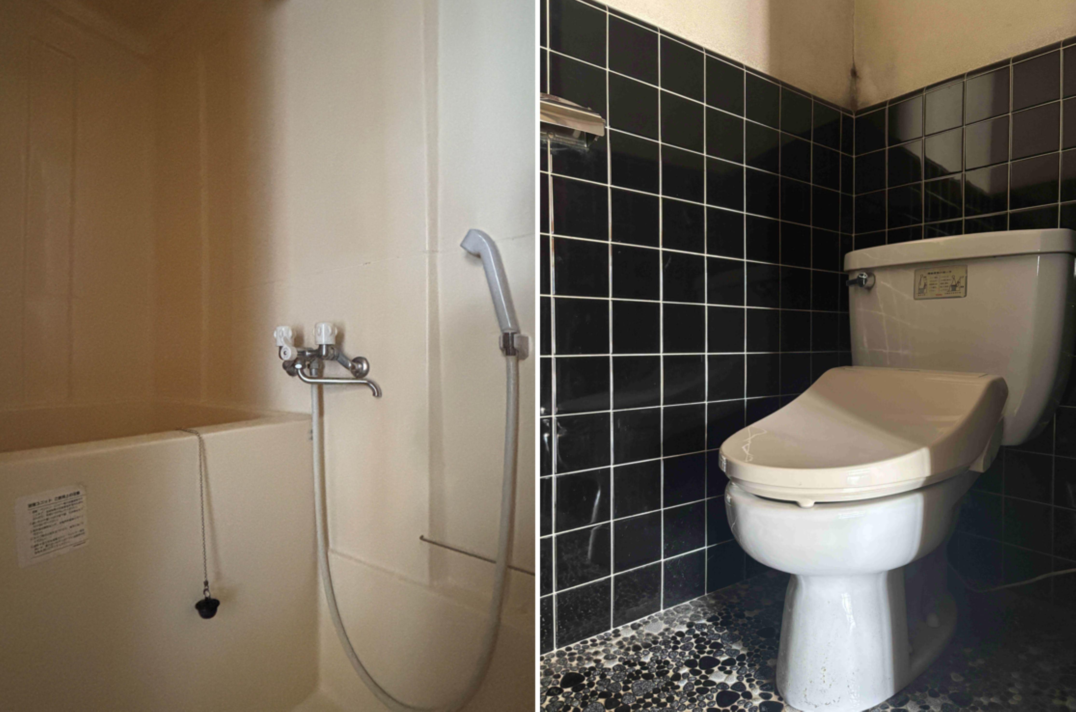 京都市北区紫竹西桃ノ本町５の賃貸物件/こぢんまりながら、毎日の暮らしに必要な設備が整っています。（バスタブは正方形）