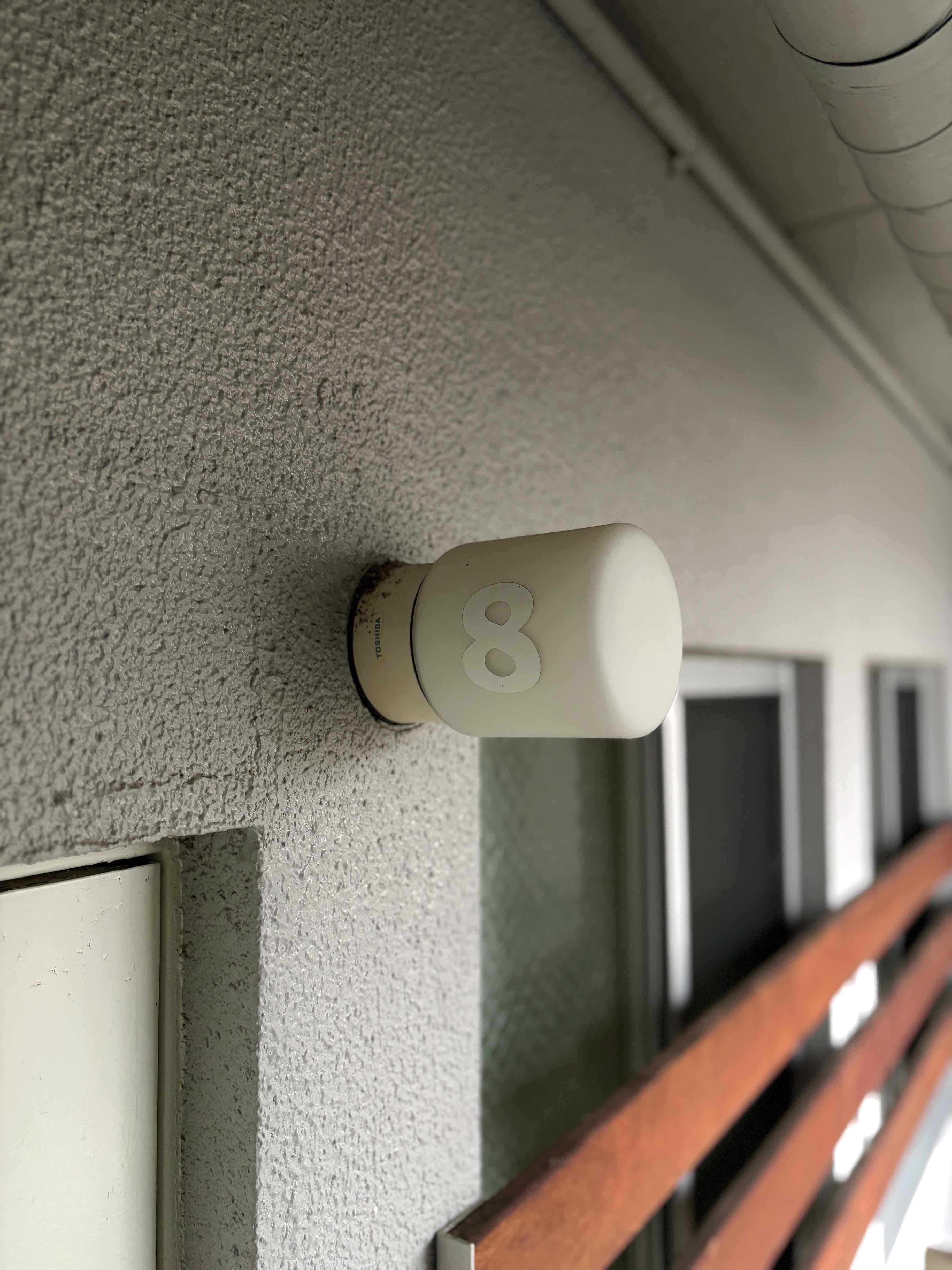 京都市北区紫野西泉堂町42-1の賃貸物件/廊下の照明には各居室の番号