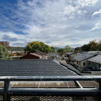 京都市北区紫竹上長目町25-1の売買物件/東側の賀茂川方面。周辺は低層住宅ばかりなので南西方面も抜けてます。