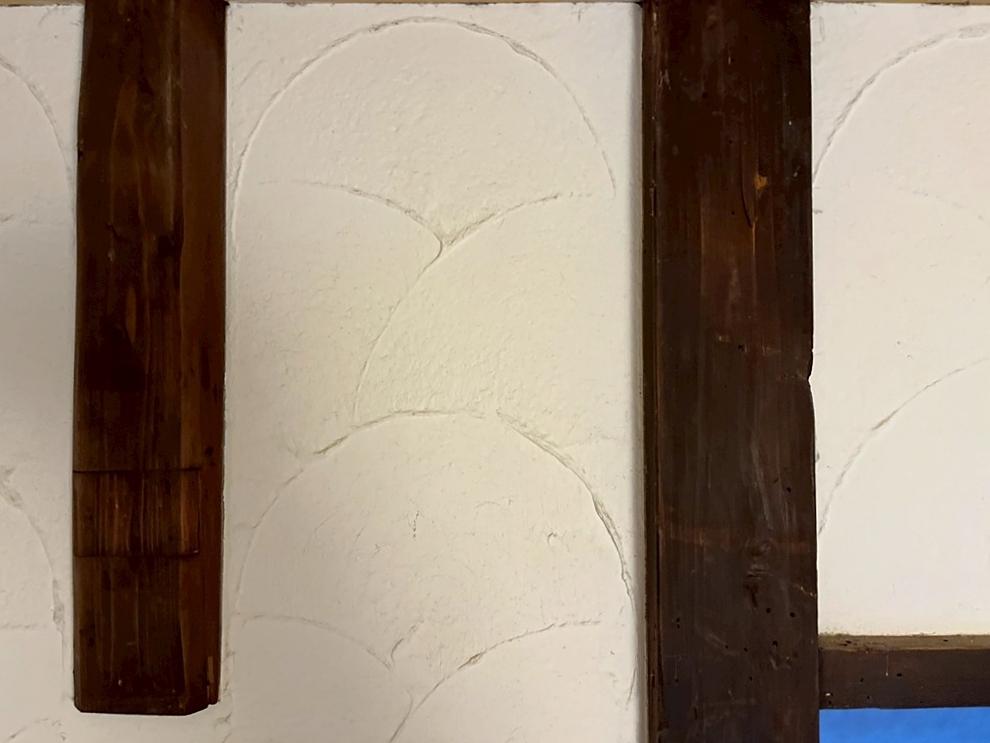 京都市中京区二条通油小路東入西大黒町の賃貸物件/2階壁面は扇仕上げ