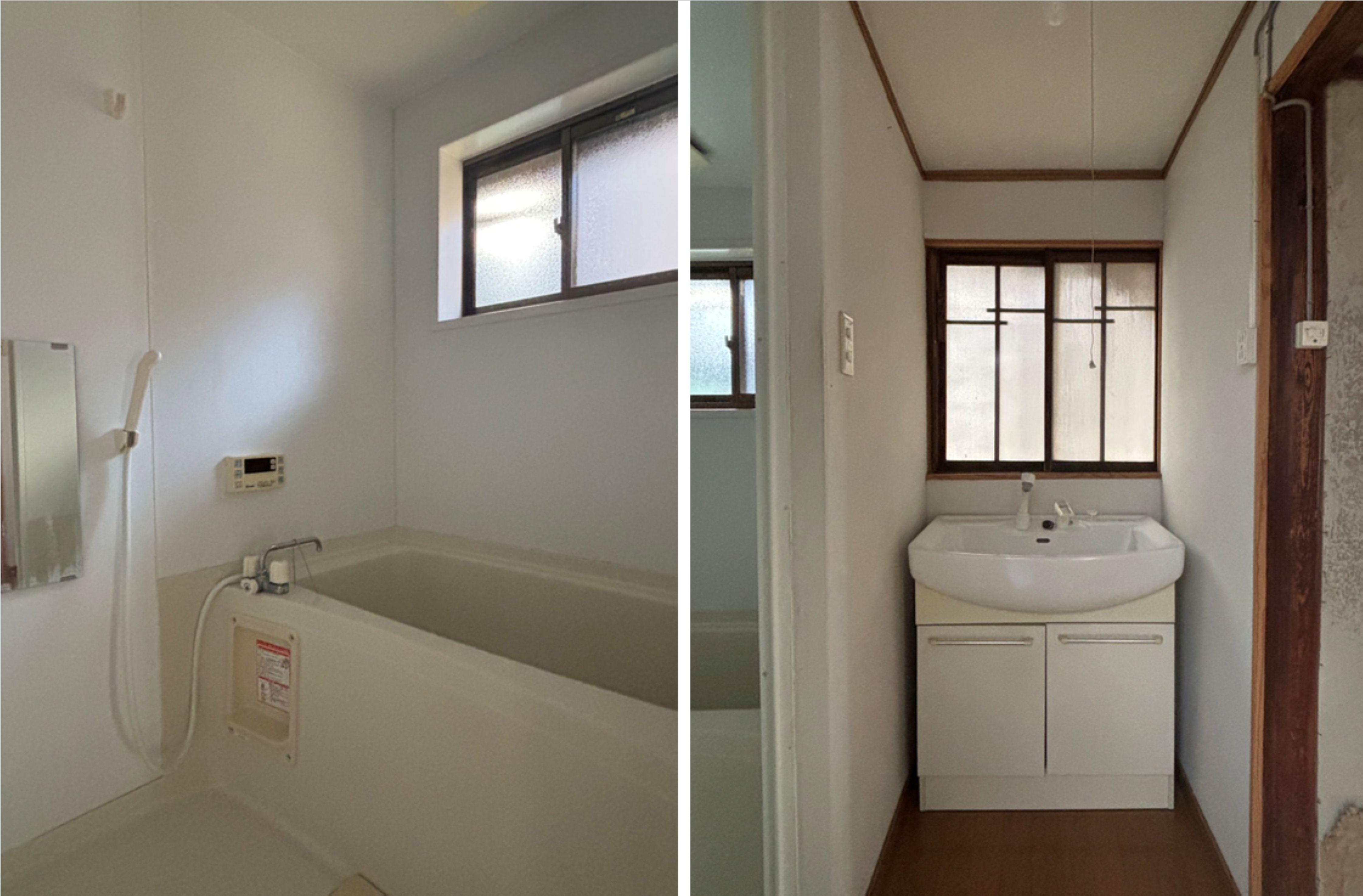 京都市北区紫野十二坊町8-6の売買物件/1F｜新しいお風呂と洗面台