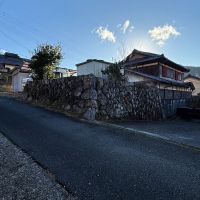 京都市左京区大原戸寺町191の売買物件/敷地北東角。こちらもいい雰囲気の石垣組み。とにかくこの周辺は石垣が多い街並みです