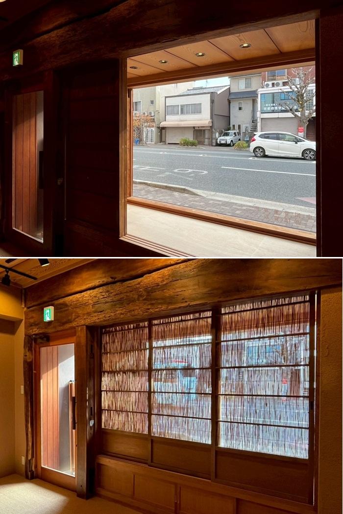 京都市左京区東丸太町32-2の賃貸物件/1F｜ウィンドウショーケースの引戸次第で陽射しは調整可能