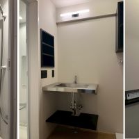 京都市西京区桂上野今井町111の売買物件/脱衣場には収納棚やニッチもある