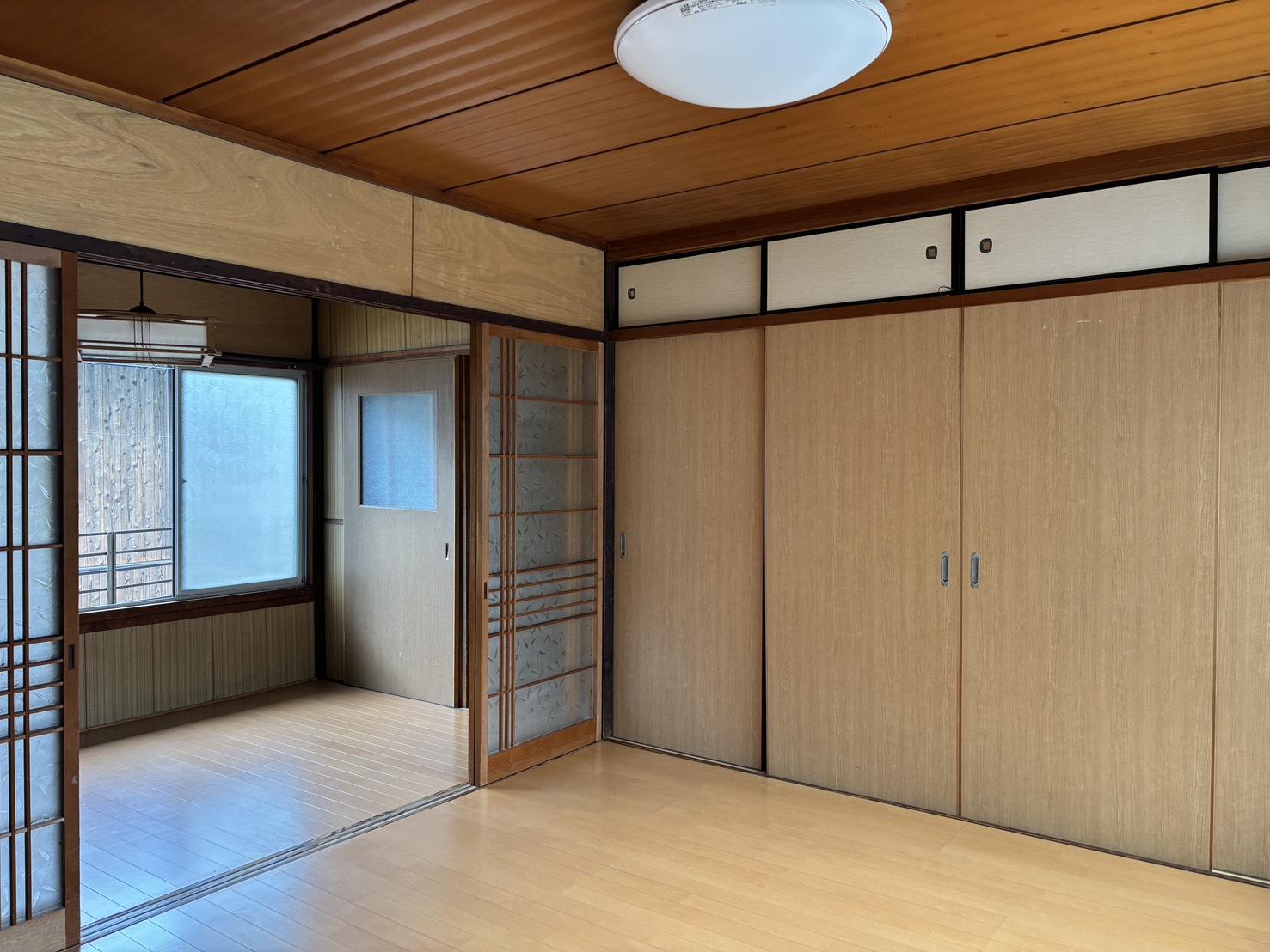 京都市中京区壬生松原町22-6の賃貸物件/2F |東側から西側へと部屋が続く、町家らしい間取りです