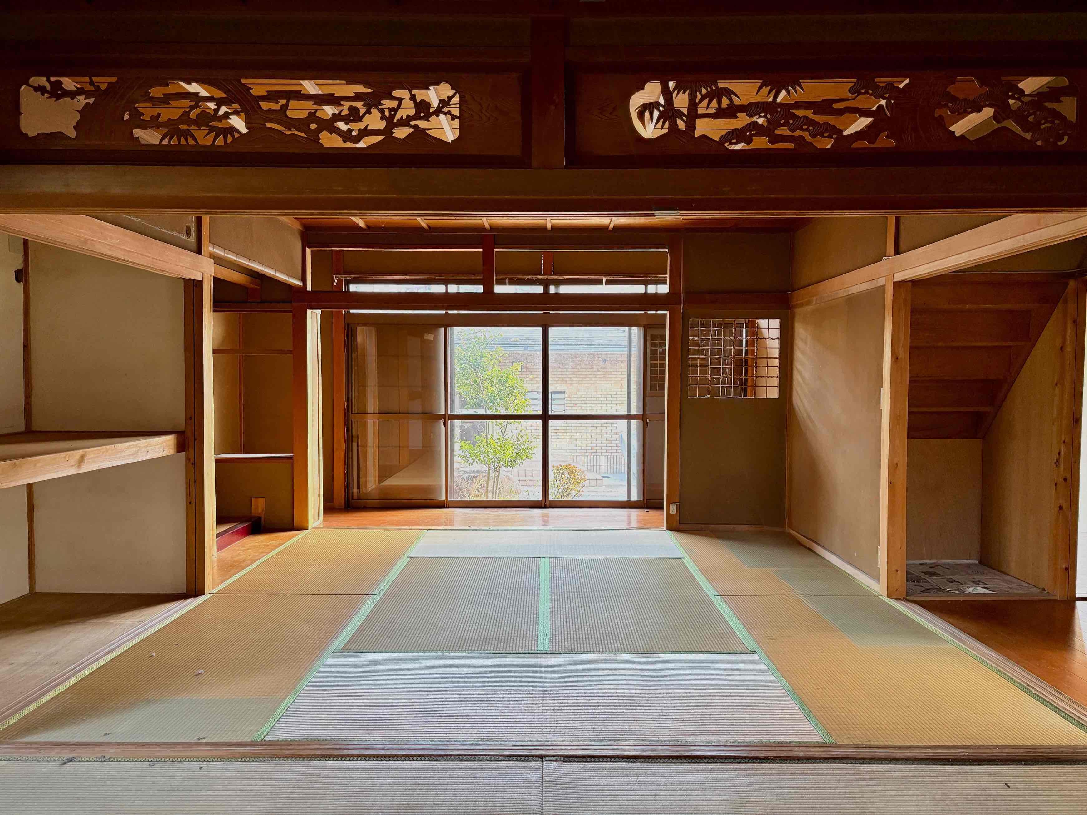 京都市左京区上高野石田町156-3の賃貸物件/欄間、鴨居は改装後も残す予定なので和モダンで素敵な空間に生まれ変わりそう