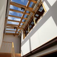 滋賀県大津市尾花川9-18の売買物件/青空の日はこの通りすごく気持ち良いスペース。ロールスクリーンにて陽射しを遮ることも可能。