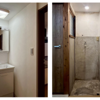 京都市下京区木屋町通六軒上る都市町151番地6の賃貸物件/洗面も新調されています。右は洗濯機置き場