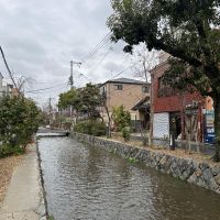 〒600-8141 京都府京都市下京区新日吉町１２４&minus;１０の賃貸物件/路地を出た先にある高瀬川。きれいに整備されて明るい雰囲気に変わっています
