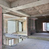 京都市左京区北白川久保田町29-9の賃貸物件/空いている箇所に元は階段があったようですが撤去されています。新たに階段を設けるかハシゴの設置が必要