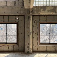 京都市左京区北白川久保田町29-9の賃貸物件/本物件の南側に琵琶湖疎水が流れています。窓の先には桜がこちらに伸びています。