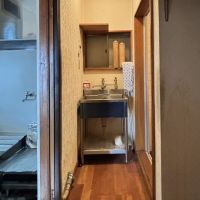 京都市左京区高野清水町132-11の賃貸物件/バックヤードの洗面台、これはこのまま使えそう。
