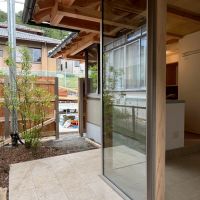 京都市左京区修学院檜峠町11-23の賃貸物件/D号室｜駐車場側から出入りできる扉を設置予定。駐輪はこの中にお願いします。