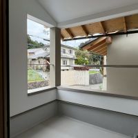 京都市左京区修学院檜峠町11-23の賃貸物件/D号室｜脱衣場に面してバルコニー