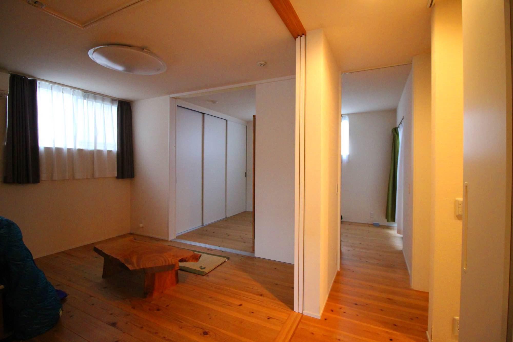あと2つある部屋は、建具で仕切る形です。