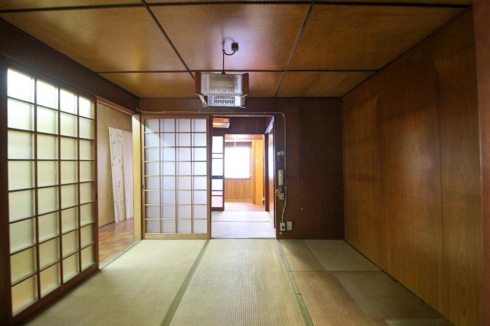 1階の奥から