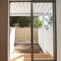 京都市山科区日ノ岡坂脇町21の賃貸物件/1階のテラスに奥行きがあり視界にゆとりが出来ます（8号室の写真）