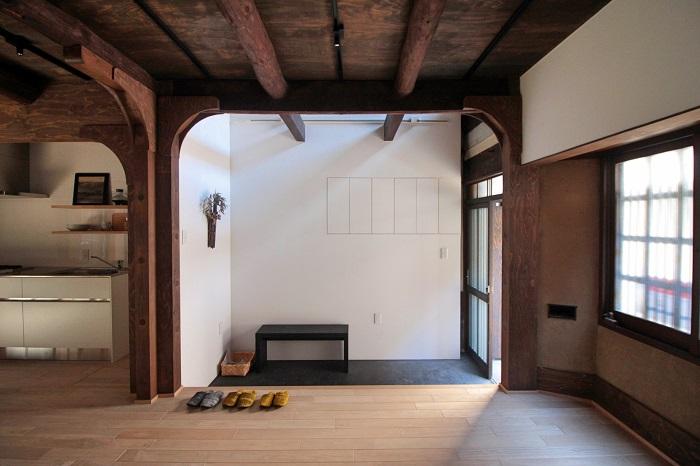 通り側の建具は当初のもの