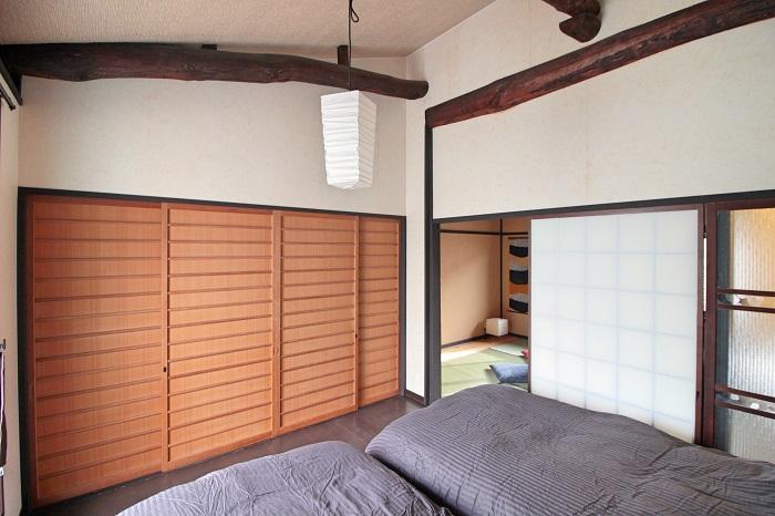 京都市中京区壬生松原町45-8の売買物件/高いところで約3.4mほどある勾配天井　※写真は過去の賃貸募集時のもの