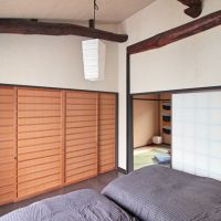 京都市中京区壬生松原町45-8の売買物件/高いところで約3.4mほどある勾配天井　※写真は過去の賃貸募集時のもの