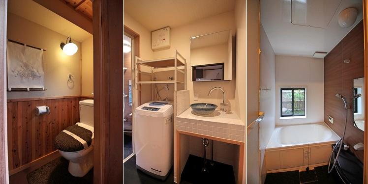 京都市中京区壬生松原町45-8の売買物件/バスルームから庭が望める　※写真は過去の賃貸募集時のもの